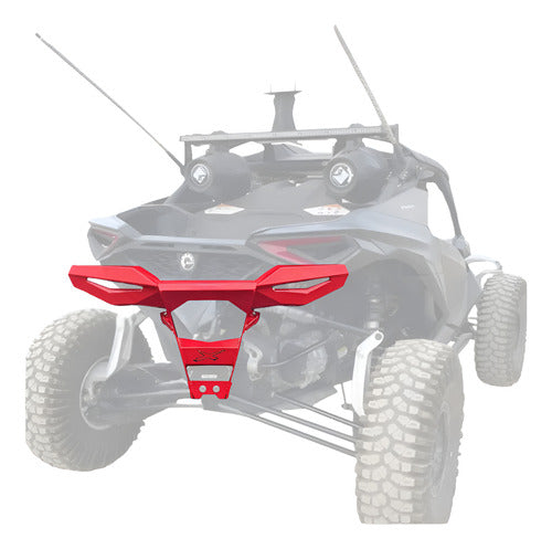 Canam Maverick R 2024 Defensa Trasera Color Rojo