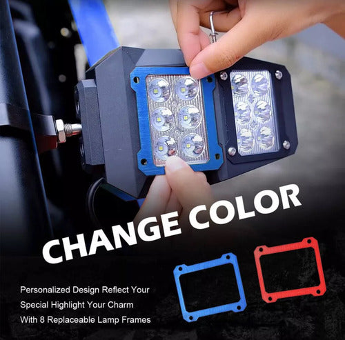 Retrovisores Lateral Con Luz Led Can Am Maverick Polaris Rzr