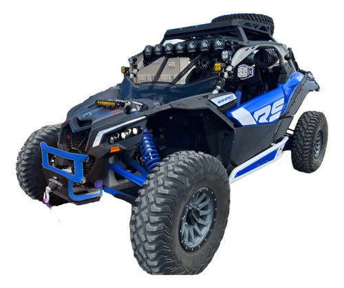 Defensa Delantera Can Am Maverick X3 Con Placa De Aluminio