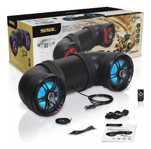 Bocina Atv Rzr Cuatrimoto Ssl 700w 8 PuLG Marina Multicolor