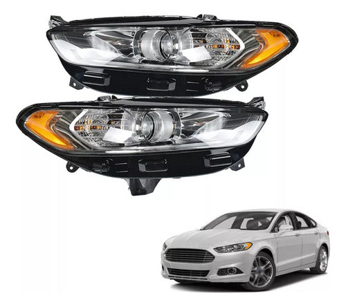 Par Juego Faros Ford Fusion 2013 - 2016 Calidad