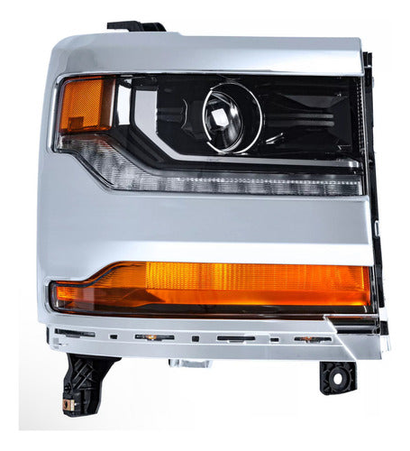 Faros Delanteros Crom Izq / Der Xenon Silverado 16/18