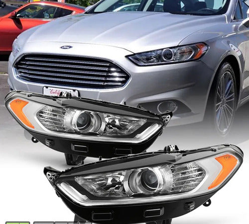 Par Juego Faros Ford Fusion 2013 - 2016 Calidad Premiun