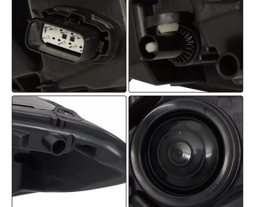 Faros Black Housing Ford Fusion 2013 - 2016 Calidad