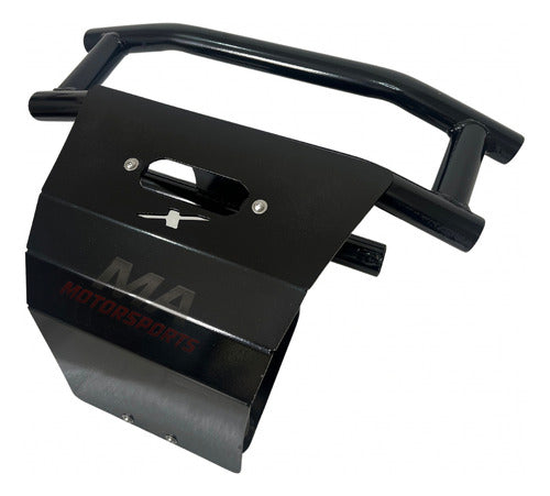 Defensa Delantera Can Am Maverick X3 Con Placa Negro