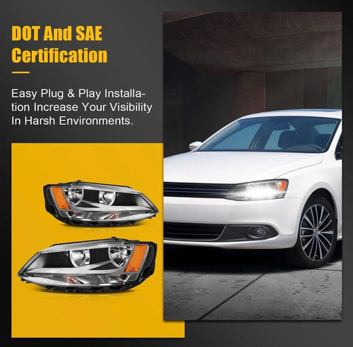 Faros Volkswagen Jetta Mk6 2011 2012 2013 2014 2015/2018