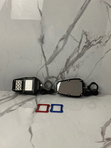 Retrovisores Lateral Con Luz Led Can Am Maverick Polaris Rzr