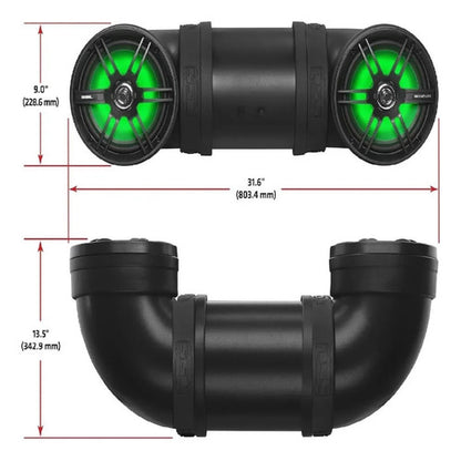 Bocina Atv Rzr Cuatrimoto Ssl 700w 8 PuLG Marina Multicolor