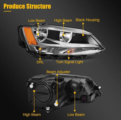 Faros Volkswagen Jetta Mk6 2011 2012 2013 2014 2015/2018
