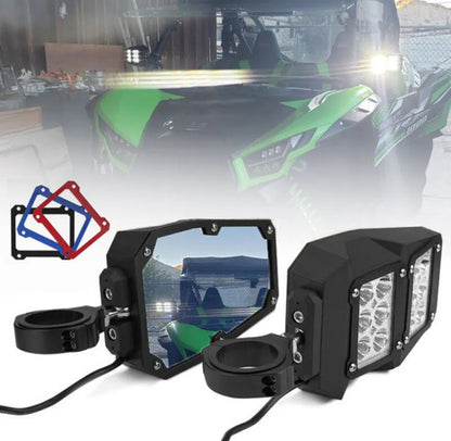 Retrovisores Lateral Con Luz Led Can Am Maverick Polaris Rzr
