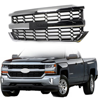 Coraza Parrilla Silverado 2016 2017 2018 Cromo