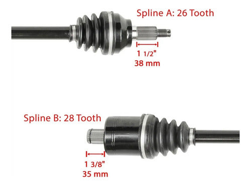 Flecha Delantera Izq/ Der Polaris Rzr 1000 Turbo 16-19