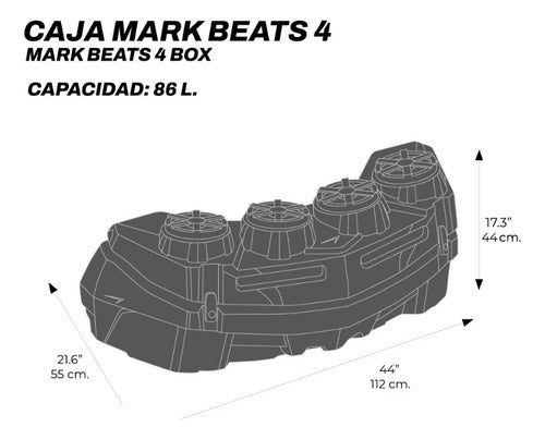 Caja Atv Para Instalacion De 4 Bocinas Cuatrimoto Mod Mark