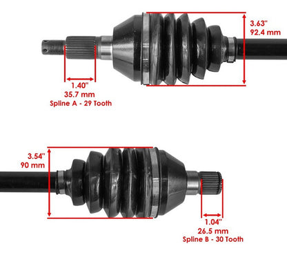 Flecha Trasera Can Am Maverick X3 72  Del 17 - 22