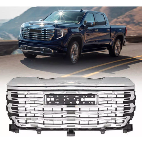 Gmc Sierra Parrilla Coraza 2022 2023 2024 Denali Cromada