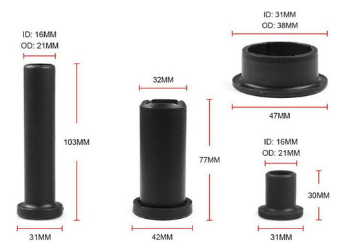 Bujes Traseros Polaris Sportsman 500, 570, 600, 700, 800