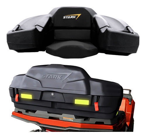 Caja Asiento Trasero Atv Con Respaldo Agarraderas Universal