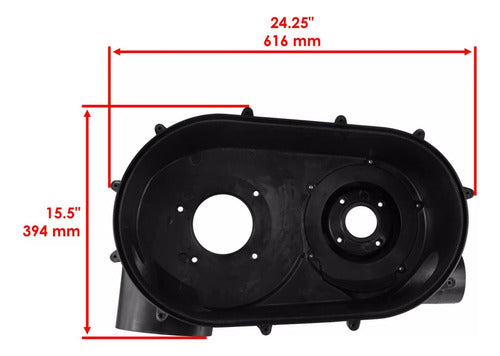 Tapa Cubierta Int  Banda Clutch 17-22 Can Am Maverick X3 Max
