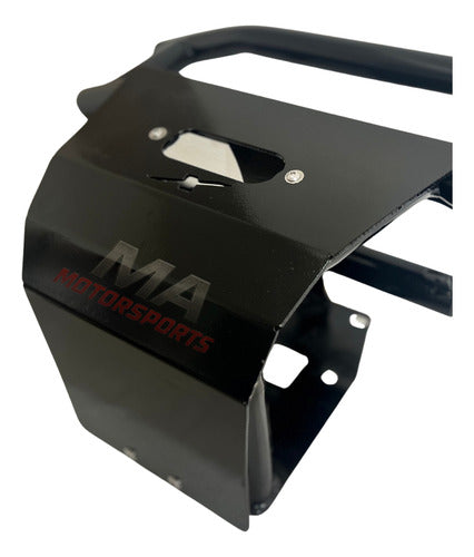 Defensa Delantera Can Am Maverick X3 Con Placa Negro