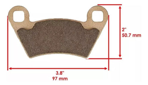 Kit Balatas Polaris 570 Big Size Gold Todos Los Modelos