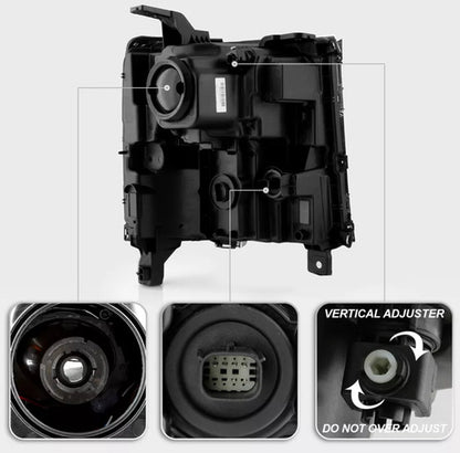 Par Faros Silverado 2016 2017 2018 Xenon Cromo