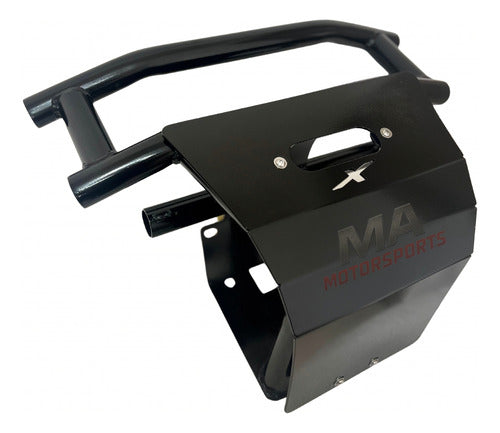 Defensa Delantera Can Am Maverick X3 Con Placa Negro