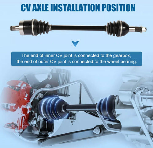 Flecha Trasera Can Am Commander 800 1000 Del 2011 Al 2013