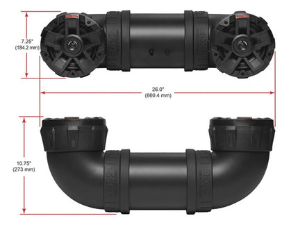 Bocina Sonido Marino Boss Cuatrimoto Atv Utv Weatherproof