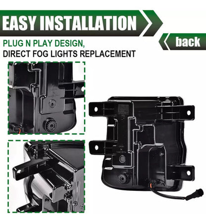 Par Faros Led Niebla Silverado 1500 Chevrolet 2016 2017 2018