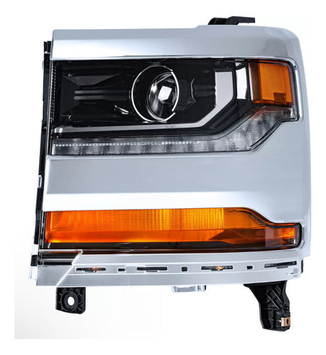 Faros Delanteros Crom Izq / Der Xenon Silverado 16/18
