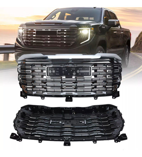 Gmc Sierra Parrilla Coraza 2022 2023 2024 Denali Cromada