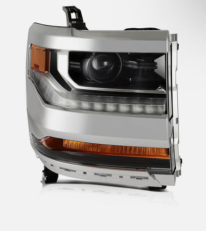 Faros Delanteros Crom Izq / Der Xenon Silverado 16/18